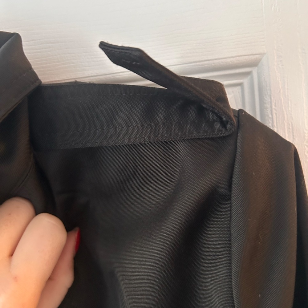 Loriana by Osley Black Trench Coat Women's Size 42 - Picture 4 of 6